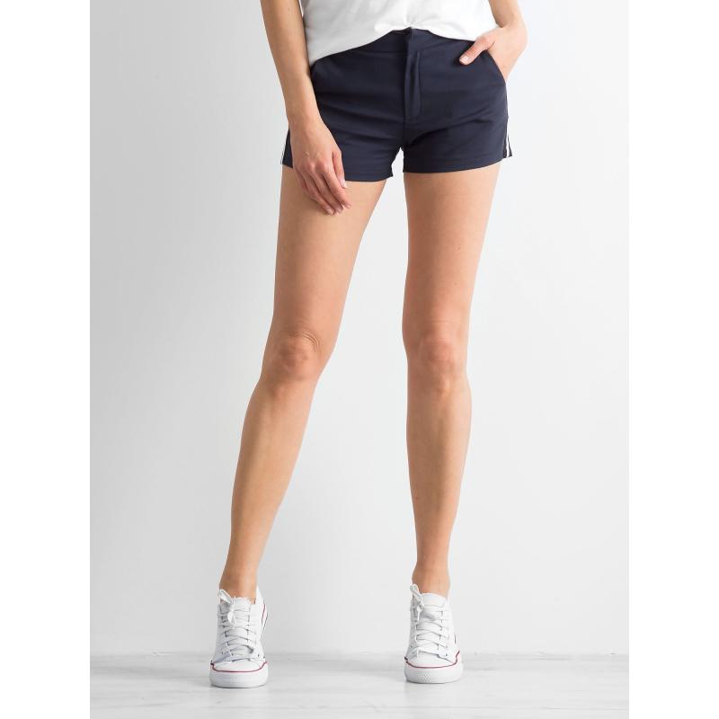 Dámské šortky s pruhy LAINE tmavě modré