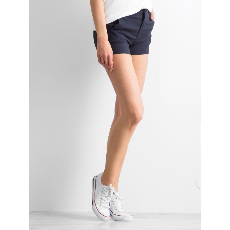 Dámské šortky s pruhy LAINE tmavě modré