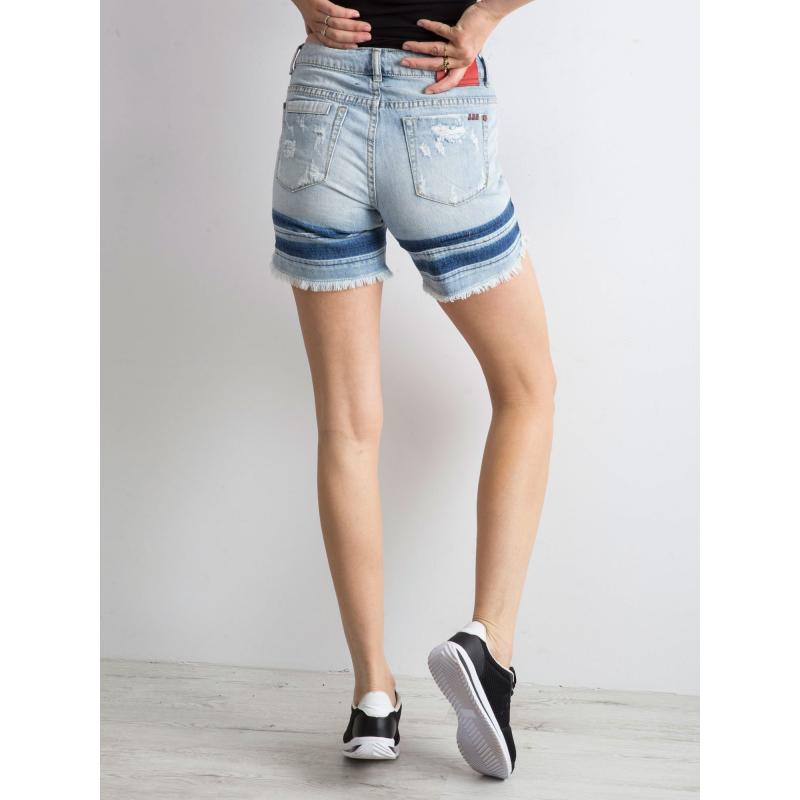 Dámské šortky džínové roztřepené EFE modré