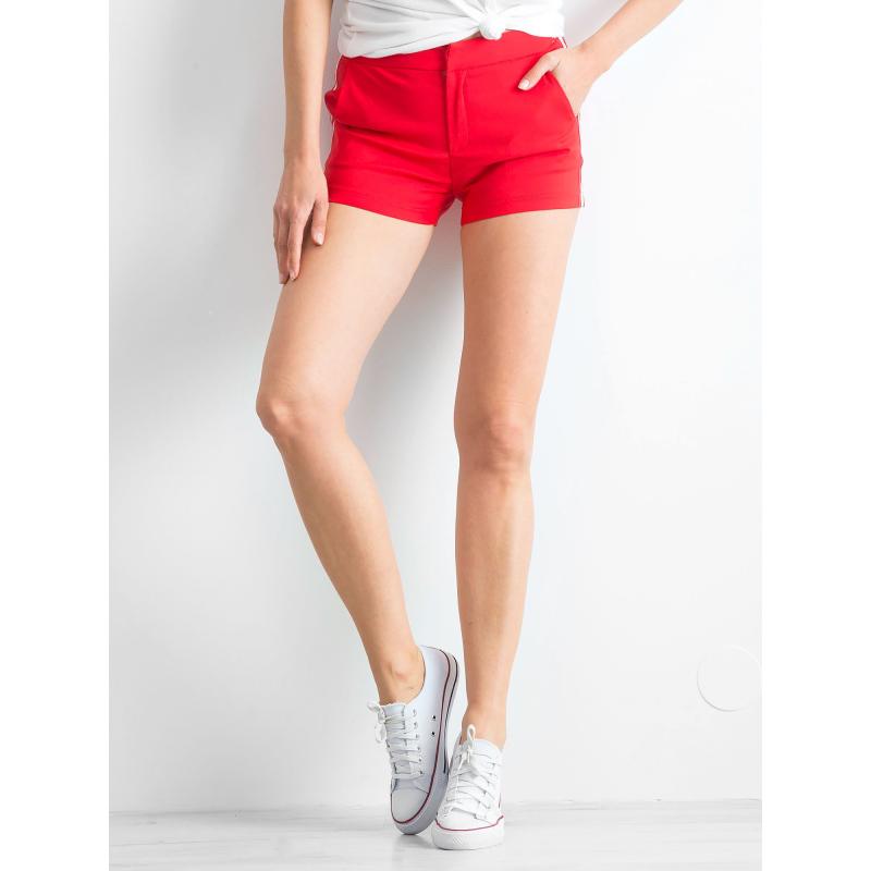 Dámské šortky s pruhy ISRAEL červené 