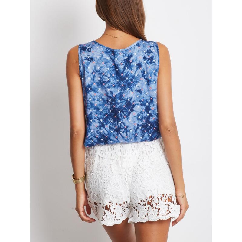 Női felső világoskék szívecskékkel HEARTS világoskék