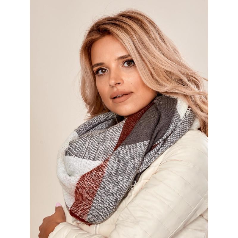 Dámská šála pletená AVERY bordó 