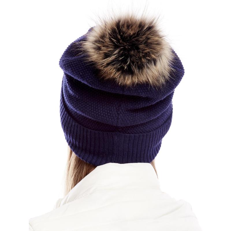 Női sapka zsinórral és karimával tengerészkék