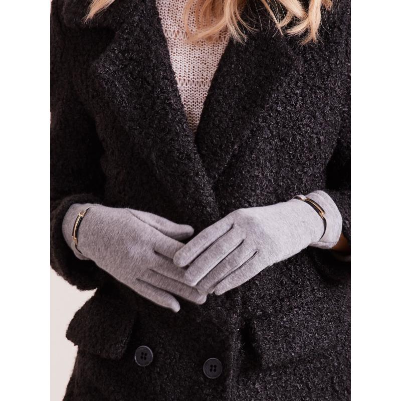 Női kesztyű ZION kapoccsal szürke