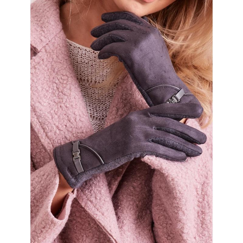Dámské rukavice MADALYN tmavě šedé