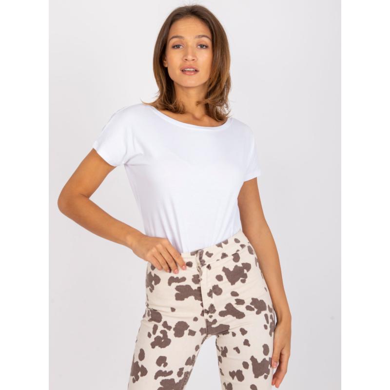 Dámske tričko s výstrihom FIRE white