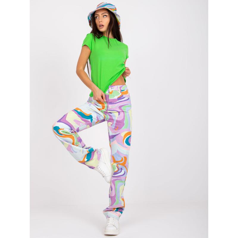 Dámské tričko s kulatým výstřihem PEACHY světle zelené 