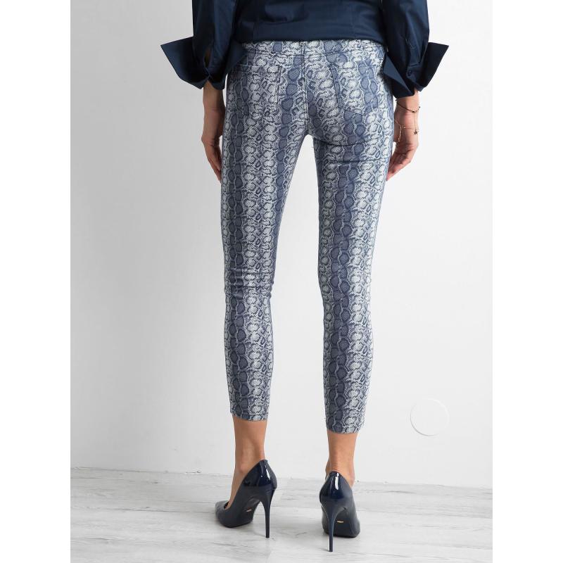 Női nyomtatott farmer SNAKE kék