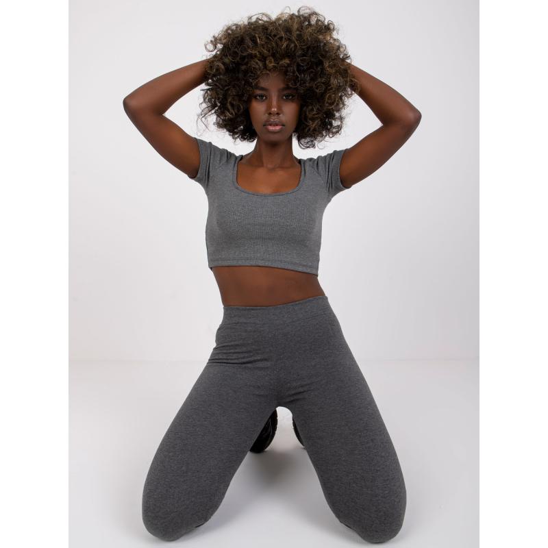 Dámské legíny BASIC tmavě šedé