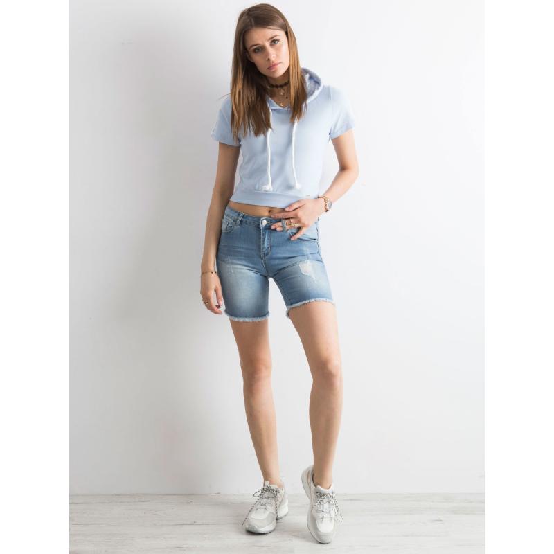 Női farmer bermuda rövidnadrág ALYCE kék