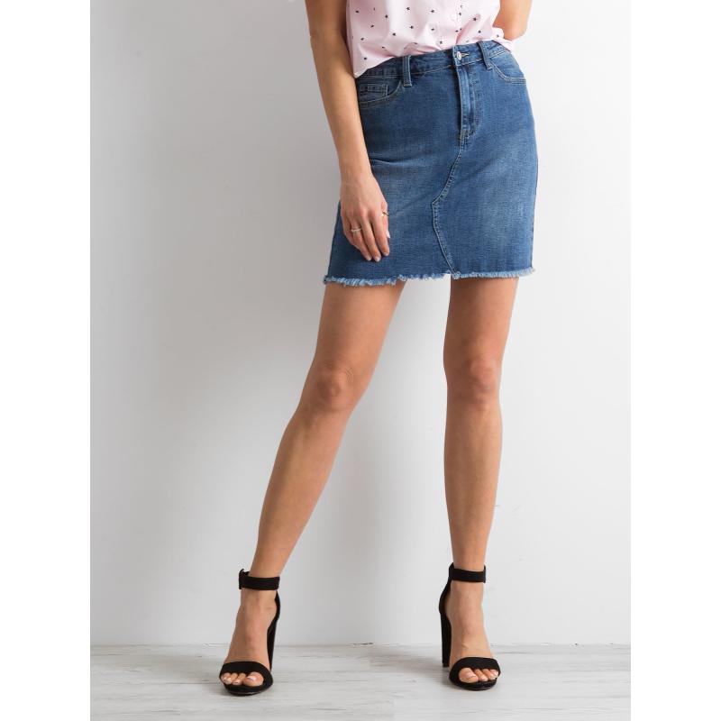 Női mini farmer szoknya GERA kék