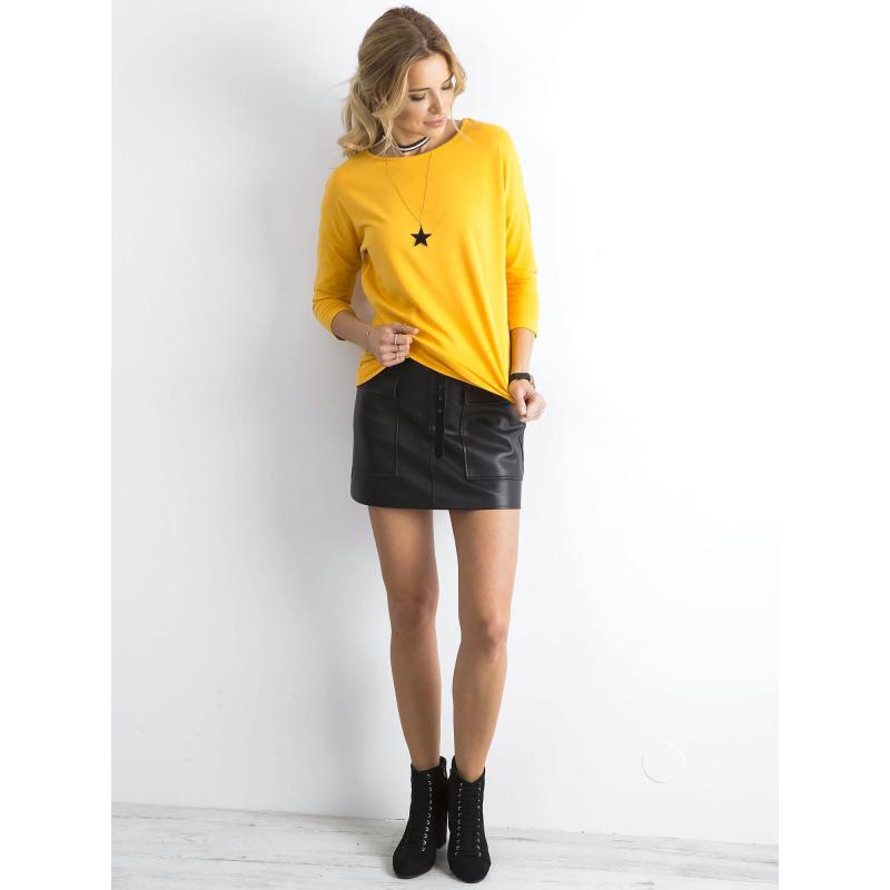 Női blúz APRIL sötét sárga
