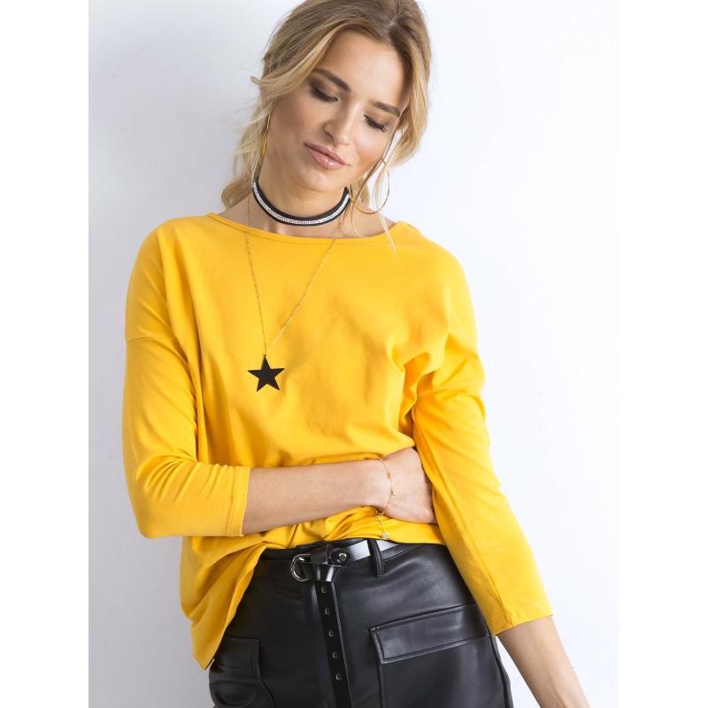 Női blúz APRIL sötét sárga