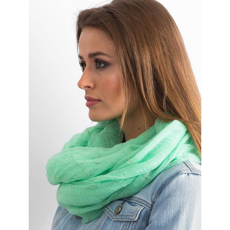 Dámska šatka s kovovými niťami EDWARD svetlozelená