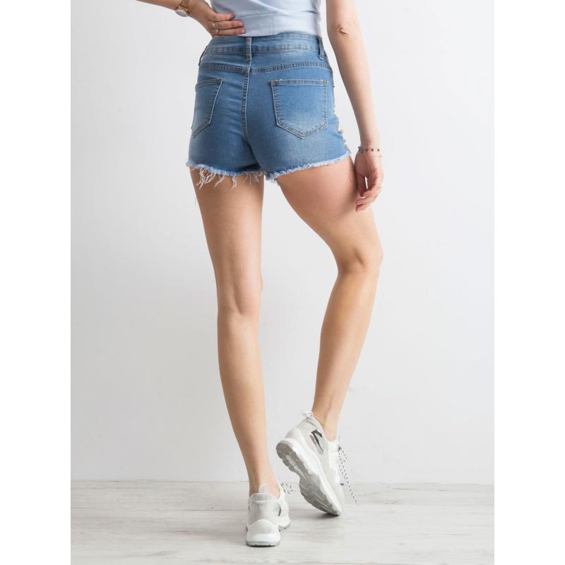 Női farmer rövidnadrág gyöngyökkel OVI kék