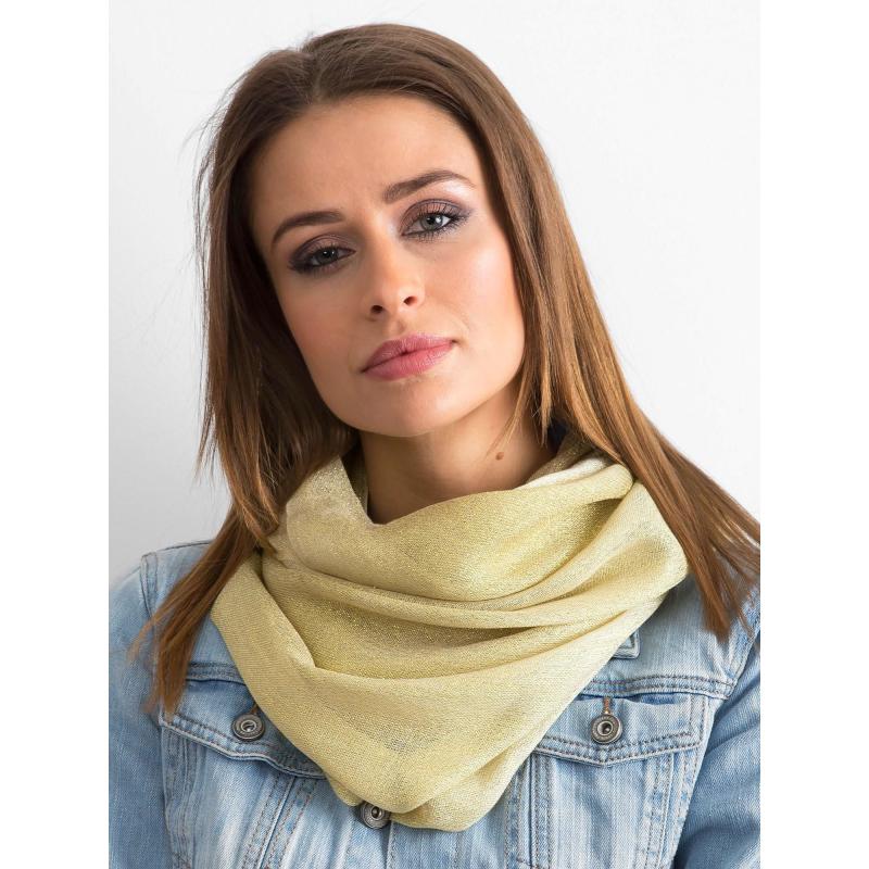 Női sál csillogó SYLVA arany bézs