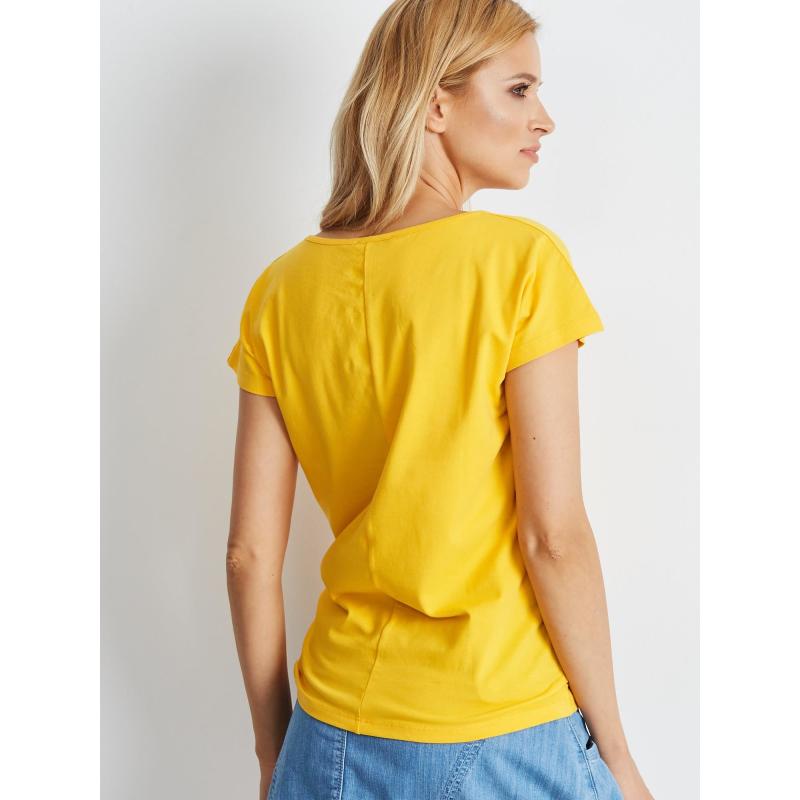 Dámské tričko CIRCLE tmavě žluté 