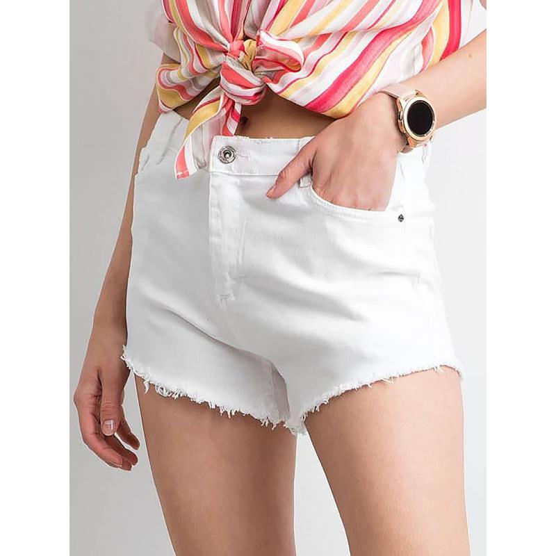 Dámske džínsové šortky SUMAYE white