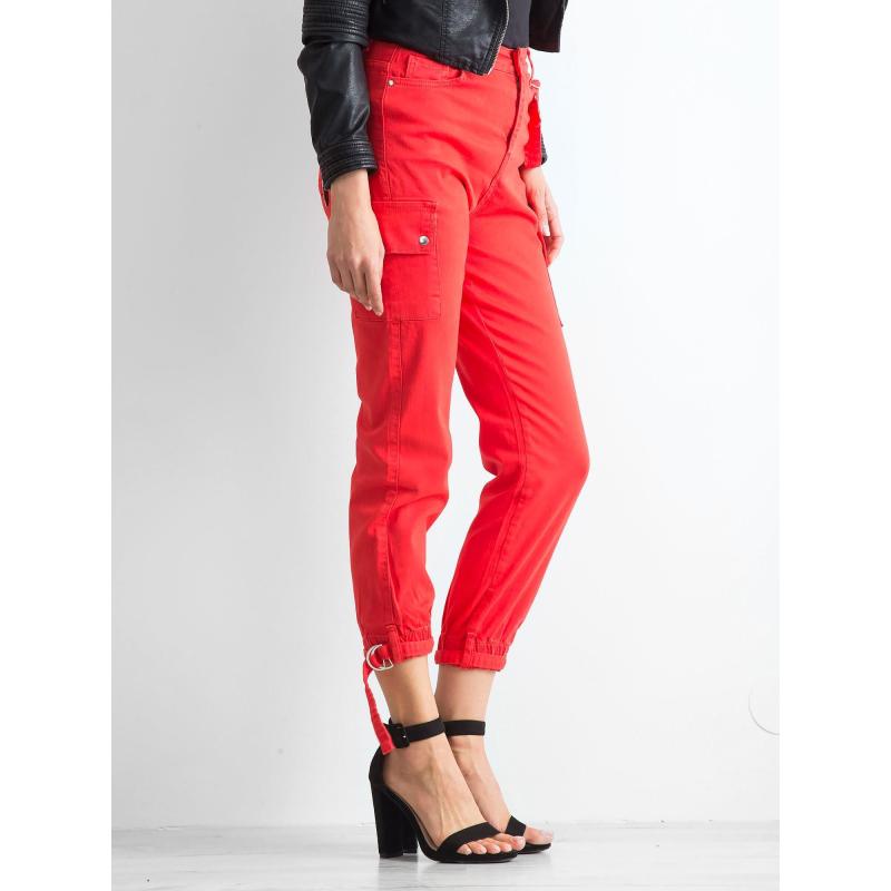 Dámské kalhoty VINTAGE červené  