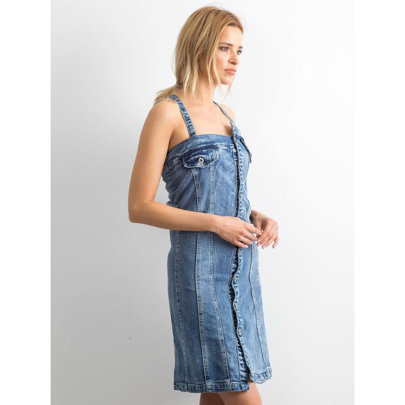 Dámske džínsové šaty MAGNI modré