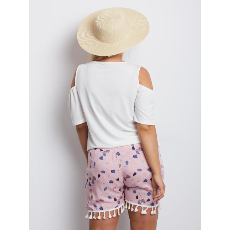 Dámské šortky PLUS SIZE růžové 