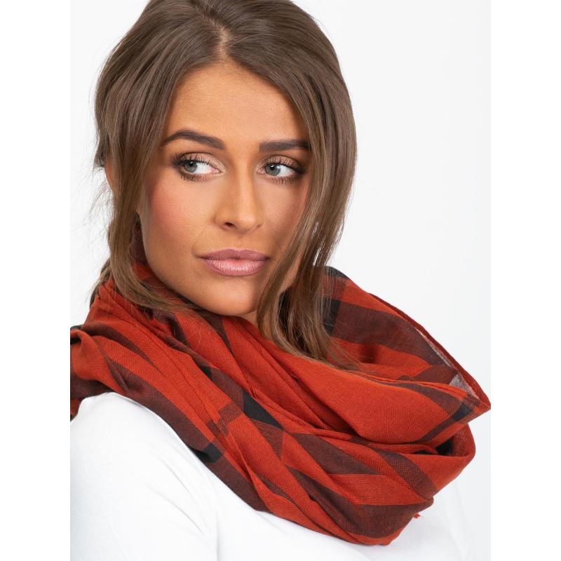 Dámsky károvaný šál ARNAV hnedý