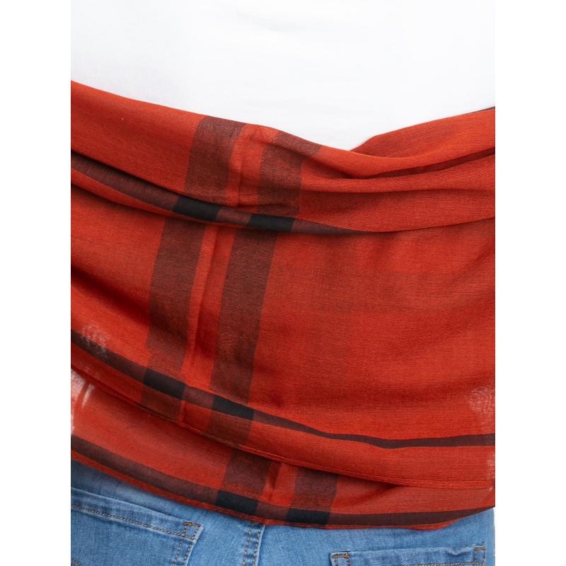 Dámsky károvaný šál ARNAV hnedý