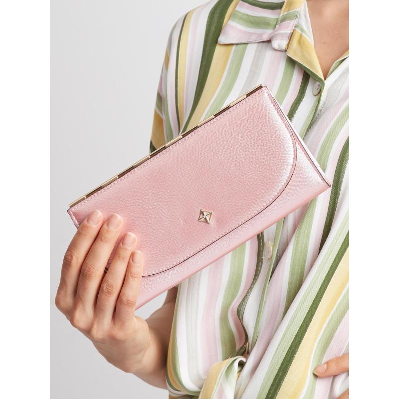 Női elegáns pénztárca RENEE világos rózsaszín