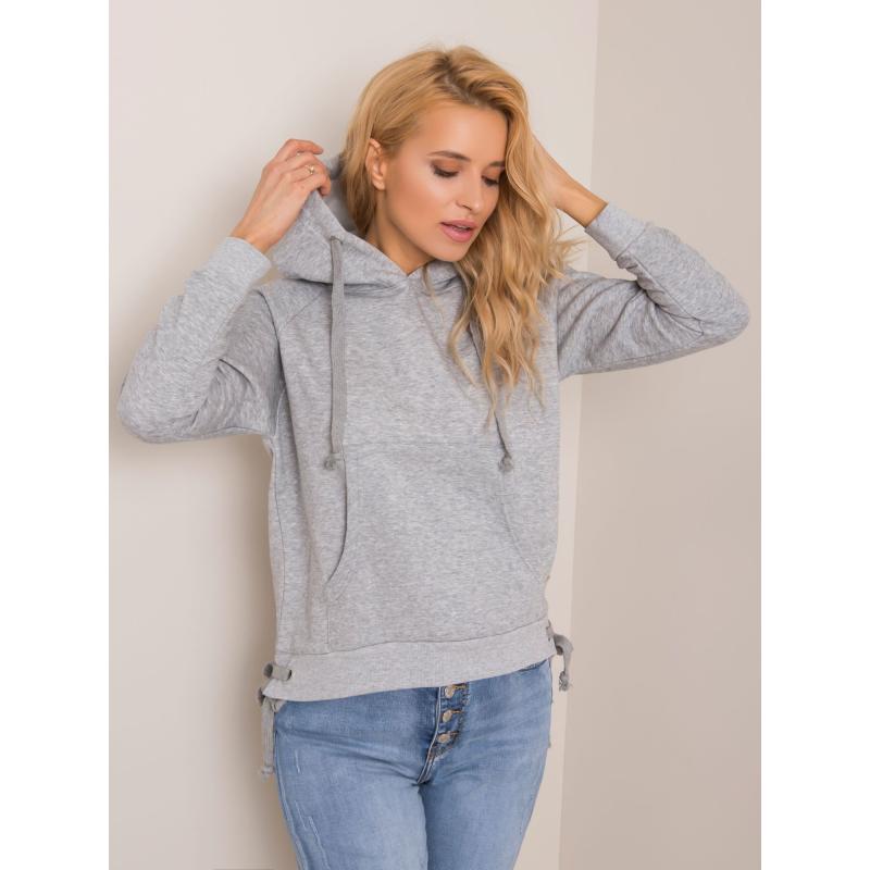 Dámská mikina s kapucí CASSIE šedá 