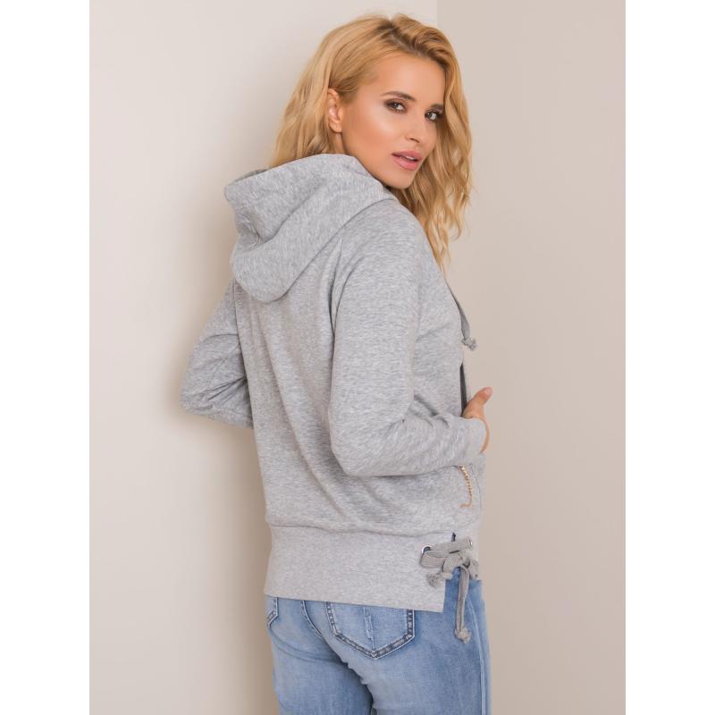 Dámská mikina s kapucí CASSIE šedá 