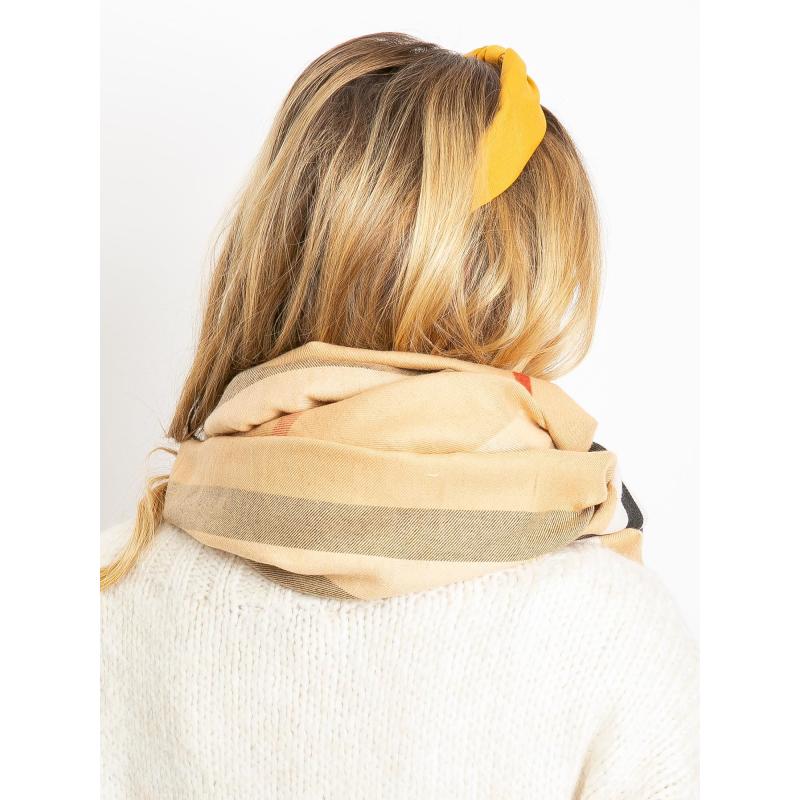 Dámský šátek s třásněmi CALEB béžový 