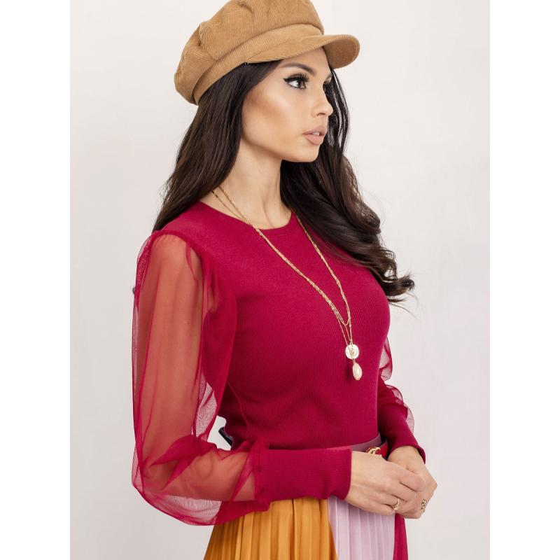Női blúz Cynthia RUE PARIS bordó Cynthia RUE PARIS bordó