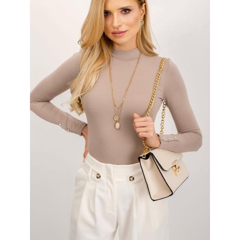 Női blúz Édeskés RUE PARIS Sötét bézs