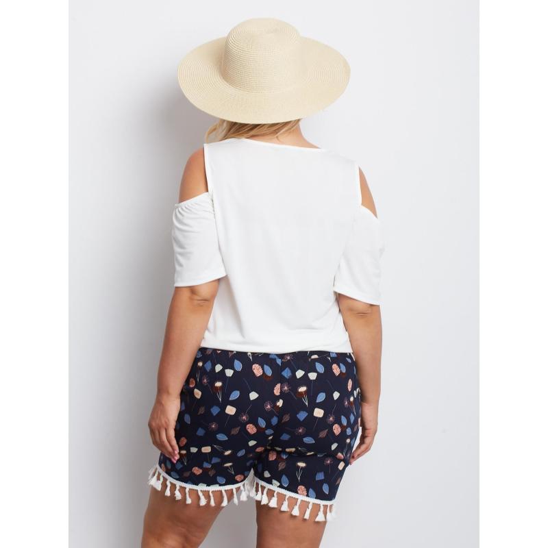 Dámske šortky PLUS SIZE Vlastné tmavomodré