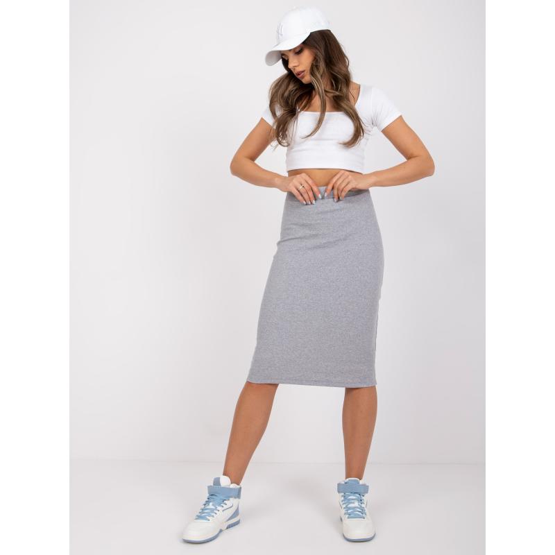 Dámská sukně roužkovaná Jammie RUE PARIS šedá p