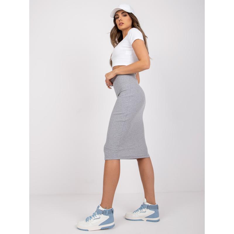 Dámská sukně roužkovaná Jammie RUE PARIS šedá p