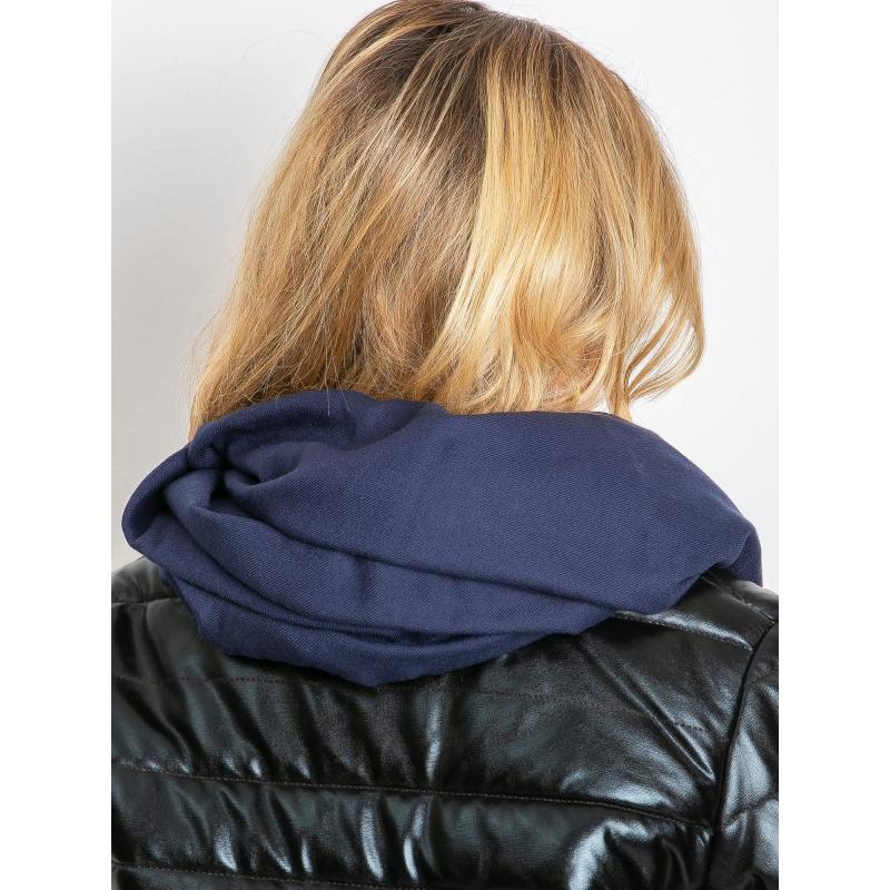 Dámský šátek s třásněmi JUAN námořnicky modrý 