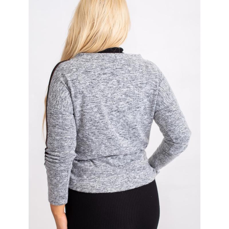 Dámská halenka plus size DIAZ šedá 