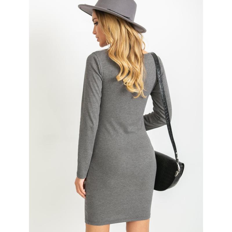 Női ruha JULIET sötét szürke