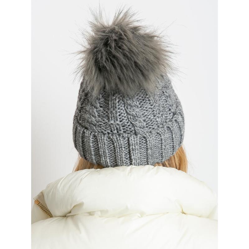 Dámska zimná čiapka sivá