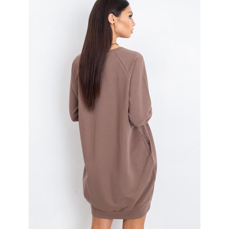 Női ruha CRISTINE sötét bézs