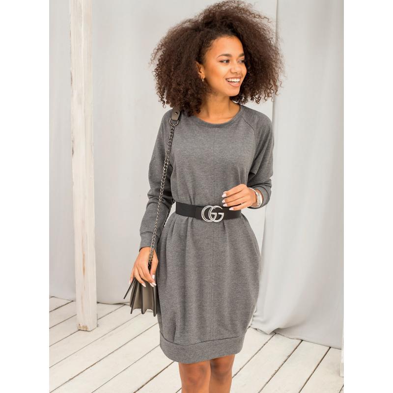 Dámské šaty CRISTINE tmavě šedé 