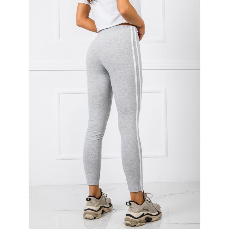 Női leggings csíkos Lavrence fekete