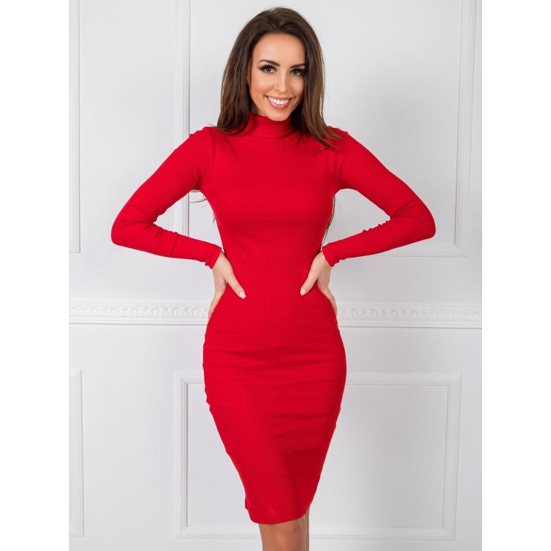 Női Livia RUE PARIS ruha vörös