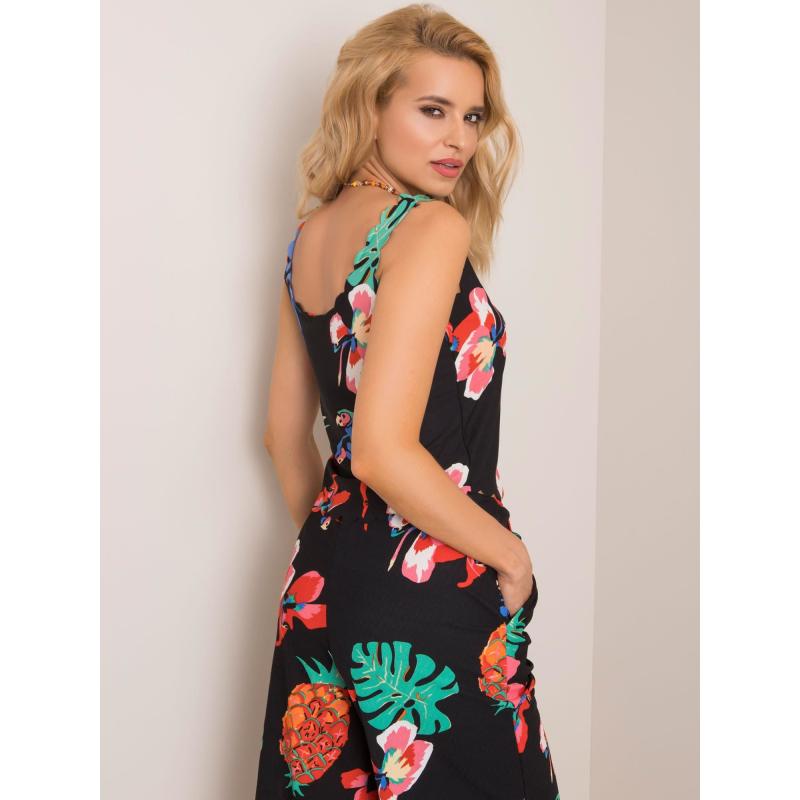 Dámsky top RUE PARIS Black Tropics black