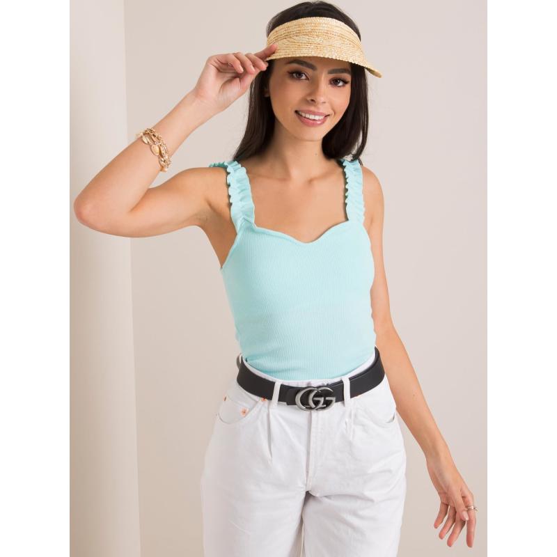 Dámský top od Keira RUE PARIS mátově zelený 