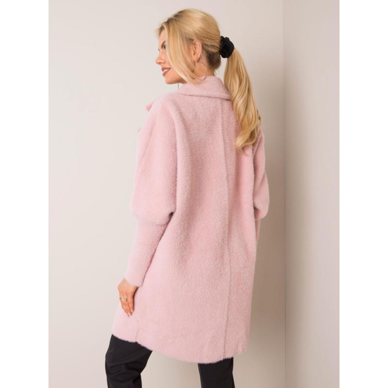 Dásmký kabát z alpaky NORA růžový