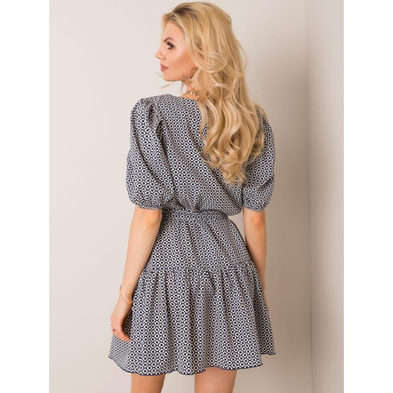 Dámské šaty ROMANCE námořnicky modré a bílé 