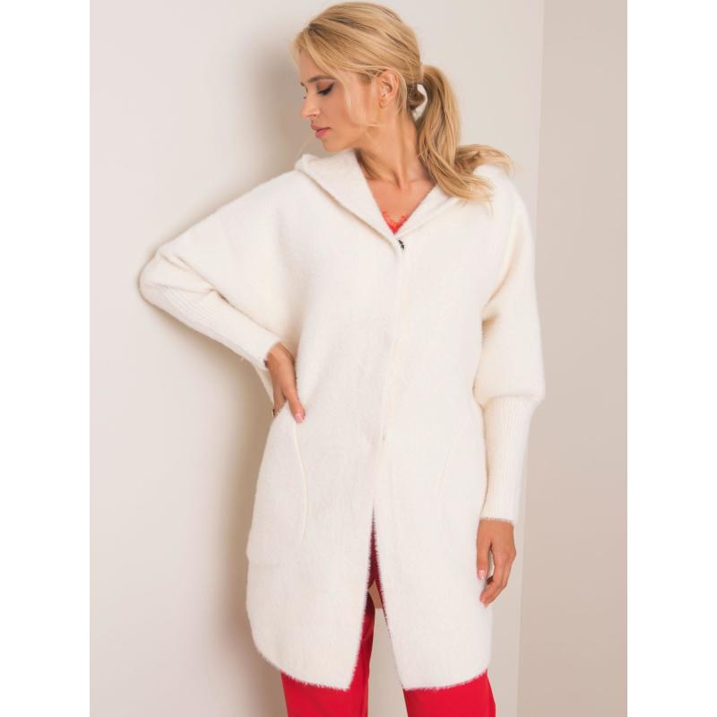 Dámsky kabát z alpaky CAROLYN ecru
