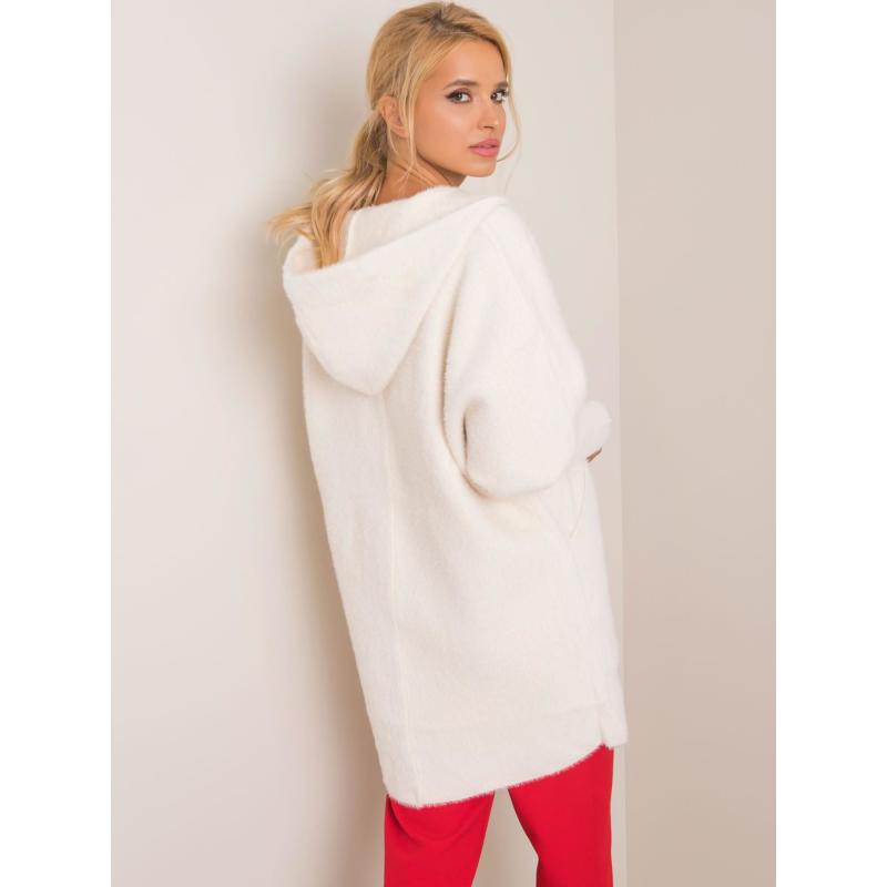 Dámsky kabát z alpaky CAROLYN ecru